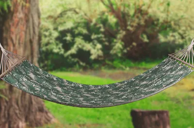 Produktbild von Hängematte HAWAII Desgin 4 Hängeliege Hängeliegen Hängemattenschaukel Stabhängematte Lazy Swing