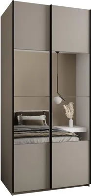 Produktbild von MEBLE KRYSPOL LUX 4 Schrank - 245,5x120x64cm - Kaschmir, Kaschmir, Schwarz