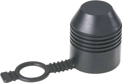 Produktbild von Famanu Abdeckkappe für Anhängerkupplung mit Ring - schwarz