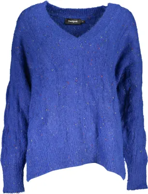 Produktbild von DESIGUAL BLAUER DAMENPULLOVER : Farbe - Blau, Größe - XL Größe: XL Farbe: Blau