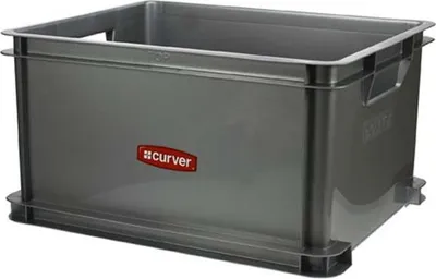 Image de Bac De Rangement Taille Xl 60 L 53 X 43 X H28 Cm Argent - Unibox - Curver