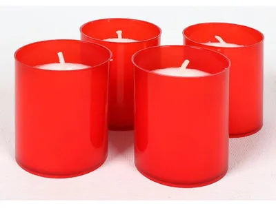 Produktbild von 30x Grablichter 4er Stunden Kerzen Leuchte Friedhof Schmuck Dekoration Brenner