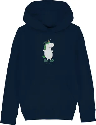 Produktbild von Mr. & Mrs. Panda Kapuzen-Sweater Einhorn Joker 7-8 Jahre (122/128) - French Navy - Geschenk, Mittelalter, Hofnarr, Kasper, Kinderbekleidung, Hoodie, Sweatshirt, Gaukler