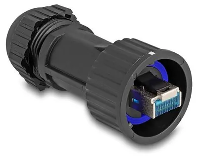 Obrázok produktu pre DeLOCK 67049, RJ45, Čierna, Samec, Priamy, Plast, Zinok, Cat6a