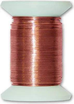 Kupferdraht 0,4 mm, 30 m, orange, metallic