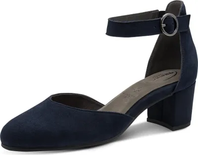 Produktbild von Tamaris Comfort Damen Pumps offene Riemchenpumps weit geschnitten 8-84402-42, Größe:39 EU, Farbe:Blau
