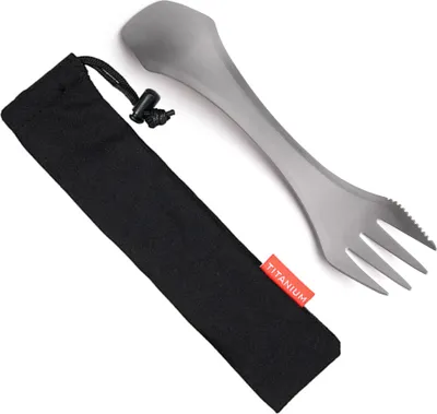 Produktbild von 2-IN-1 Spork Titan L?ffel Gabel Picknick Reisen Camping Geschirr
