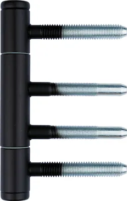 Produktbild von Türband TB 2063 Schwarz 3-Teilig Pulverbeschichtet mit Nylonbuchse Türscharnier