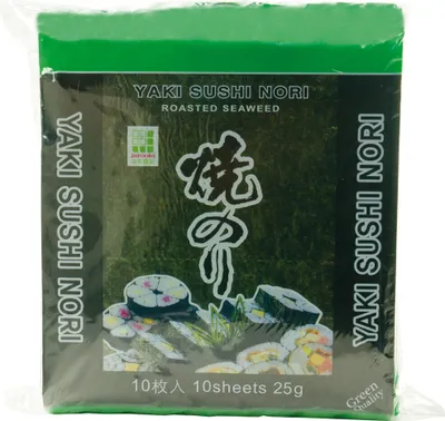 Produktbild von JH Foods Yaki Nori Seetang Grün geröstet 10 Seetang Blätter 25g
