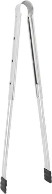 Imagen del producto de Pinza de cocina de silicona flexible, fabricada en acero inoxidable, ideal para cocinar y asar