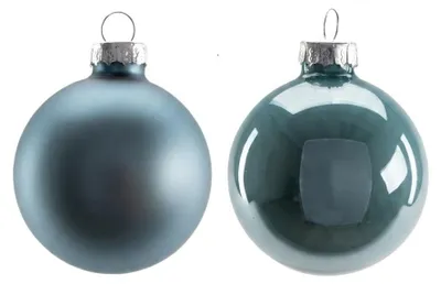Produktbild von TrendLine Weihnachtskugeln aus Glas Ø 6 cm dämmerungsblau 20 Stück