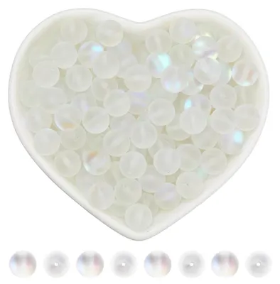 Image de Perles de quartz clair et transparent, 8 mm, idéales pour la création de bijoux
