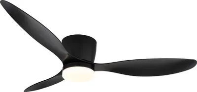 Image de Ventilateur de plafond à basse consommation avec éclairage LED et télécommande Armando Noir