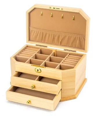 Immagine prodotto di Grande scatola decorativa in legno con 2 cassetti