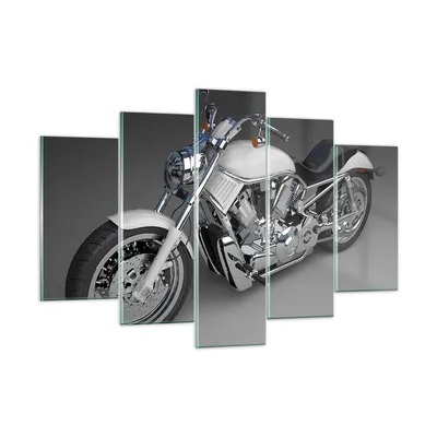 Produktbild von Bilder auf glas - Motorrad Geschwindigkeit Motor - 150x100cm - Glasbilder - Wandbilder - Kunstdruck - zum Aufhängen bereit - Wanddekoration aus Glas - Glas Bilder - Wandbild auf Glas - GEA150x100-0516