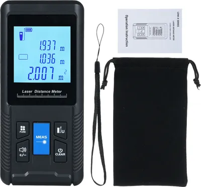 Produktbild von 50m Laser-Entfernungsmesser mit einzelnen kontinuierlichen Volumenbereichs-Pythagoras-Messmodi, Digitalanzeige, IP54