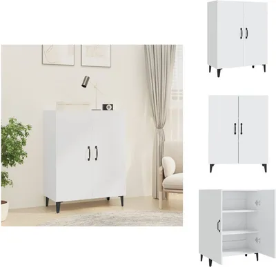 Zdjęcie produktu dla vidaXL Kredens biały 70x34x90 cm materiał drewnopochodny - Kredensy