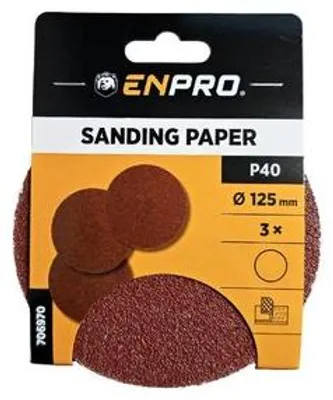 Image de Enpro Papír brusný se suchým zipem 40/125 3 ks