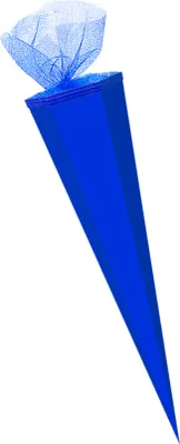 Produktbild von XXL Bastel Schultüte / 100cm / eckig / Farbe: dunkelblau