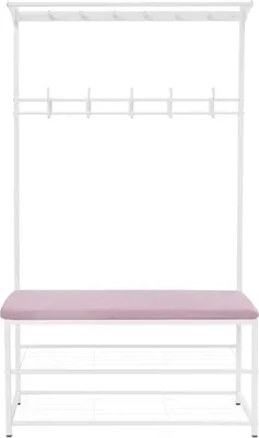 Zdjęcie produktu dla Wieszak na ubrania – stojący wieszak na ubrania – metalowy – 100 x 33 x 170 cm – nośność 100 kg – do przedpokoju i przedpokoju