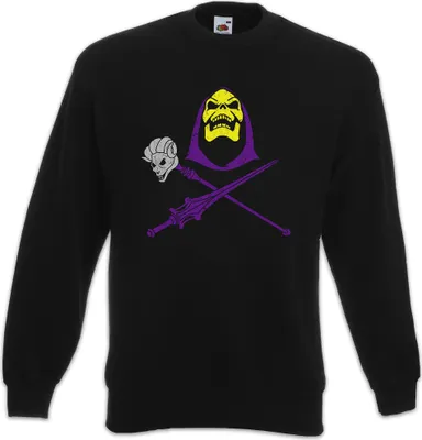 Produktbild von Urban Backwoods Skeletor Skull & Weapons, Sweatshirt, Farbe: Schwarz, Größe: 4XL