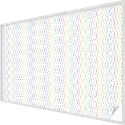 Produktbild von Buntglas Fensterfolie – 146x200 cm – Stained-Glass Design – blickdichte dekorative Sichtschutzfolie – selbstklebend, UV-Schutz – Regenbogenlinien