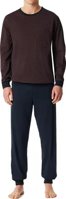 Immagine prodotto di Set pigiama Schiesser Comfort Essentials composto da camicia a maniche lunghe e pantaloni lunghi, Realizzato in 100% cotone di alta qualità, Elevato comfort di vestibilità