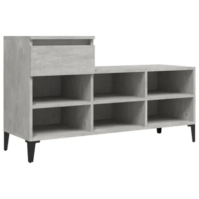 Produktbild von Schuhregal Betongrau 102x36x60 cm Holzwerkstoff