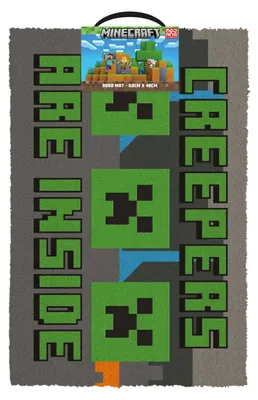 Produktbild von Minecraft - Creepers need Hugs - Kokos Fußmatte 60 x 40 cm Türmatte
