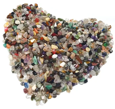 Edelsteinmischung 900 g, 9–12 mm, bunte Steine für DIY & Deko