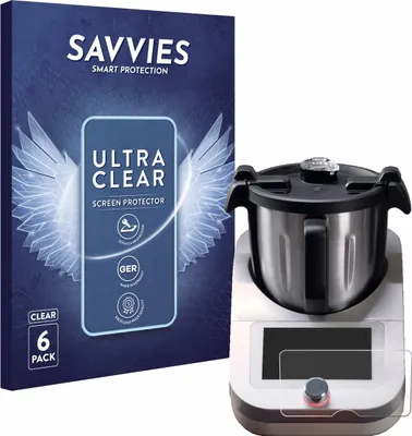 Produktbild von 6x Für Ufesa TotalChef RK7 Schutzfolie Savvies Displayschutz Display Schutz Folie Klar Transparent