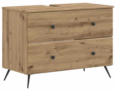 Immagine prodotto di vidaXL Mobiletti per lavabo BREDA, effetto legno artigianale, 82 x 41 x 59 cm