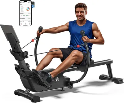 Produktbild von Rudertrainer für den Heimgebrauch – Ganzkörpertrainer – Ganzkörpertraining – Design mit doppelten Rudergriffen
