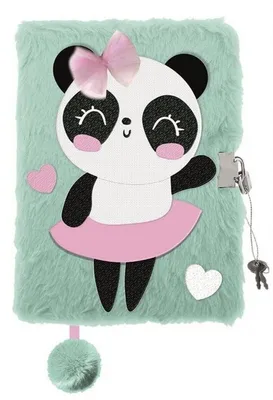 Produktbild von Majewski Plüschtagebuch A5 96k Panda Ballerina