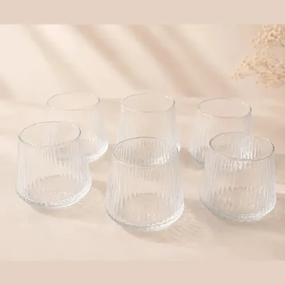 Produktbild von Lines Trinkgläser 350 ml, Set 6 für kalte Getränke
