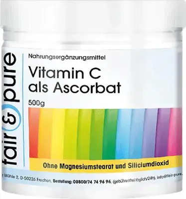 Produktbild von Vitamin C als Ascorbat - 500g Pulver