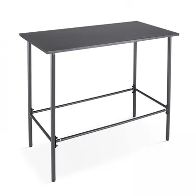 Image de Table de bar en métal anthracite - Oviala Palavas