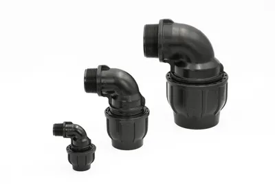 Produktbild von Gebo PE Rohr Winkel 20 mm 3/4 Zoll AG Aussengewinde Rohrwinkel Verschraubung