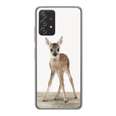 Produktbild von MuchoWow® Handyhülle Schutzhülle Hülle für Samsung galaxy a73 Hirsche - Baby-Hirsche - Tiere - Mädchen - Jungen - Kinder Silikon Softcase Handy Hülle - Handyhülle