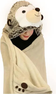 Zdjęcie produktu dla Noxxiez Wysokiej jakości koc polarowy 100 x 130 cm - Idealny przytulny koc dla jeża w domu