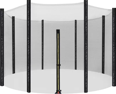 Produktbild von SONGMICS bezpečnostní síť pro trampolínu Ø 366 cm 8 tyčí náhradní síť kulatá bezpečnostní síť pro zahradní trampolínu STN12FT