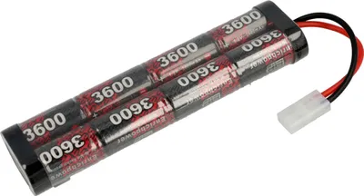 Produktbild von Robitronic NiMH Akku 3600mAh 9,6V Stick Pack Tamiya Stecker