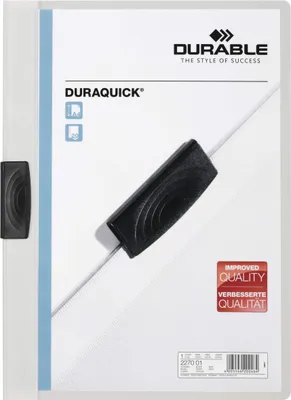 Produktbild von DURABLE Klemmmappe DURAQUICK® 20 A4, 227002 weiß