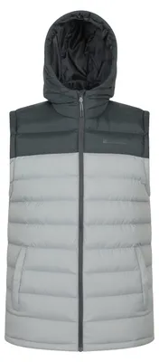 Image de Mountain Warehouse - Gilet matelassé « Seasons » pour homme MW2771 (4XL) (gris clair)