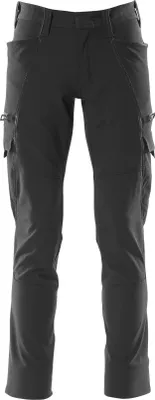 Produktbild von MASCOT 18279-511-09-82C50, Hosen, Schwarz, 82C50, 880 mm, 82 cm, Elastolefin, Polyester