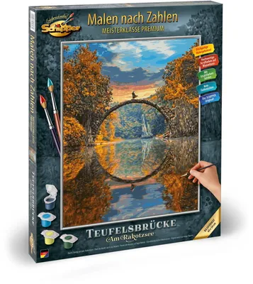 Produktbild von Schipper Malen nach Zahlen Master Class Premium 40x50cm Teufelsbrücke am Rakotzsee 609130898