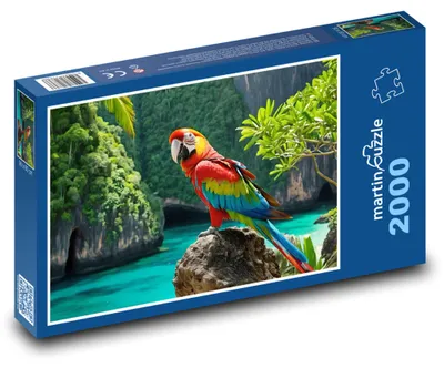 Obrázek produktu pro Puzzle 2000 Papoušek v tropickém ráji - martinpuzzle