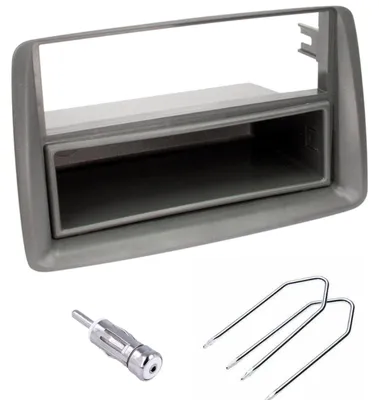 Autoradio-Paneel 1 DIN für Fiat Panda 2002-2012, schwarz