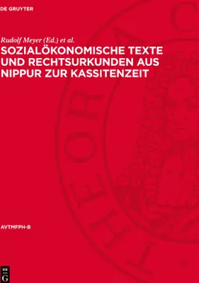 Produktbild von Sozialökonomische Texte und Rechtsurkunden aus Nippur zur Kassitenzeit