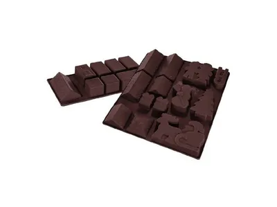 Produktbild von Dr. Oetker Silikon Backform Winterdorf  26x36cm   6 Gebäude+6Figuren leicht lösbar